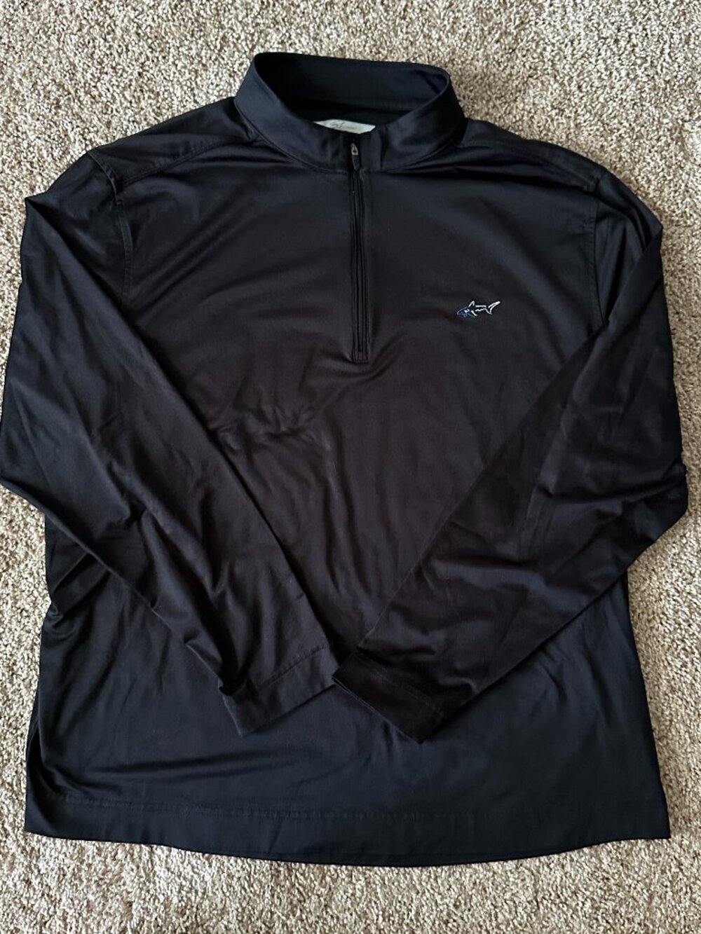 Greg Norman Performance Quarter Zip Sweater - Black - XL